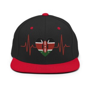 Kenyan Heart Beat Snapback Hat