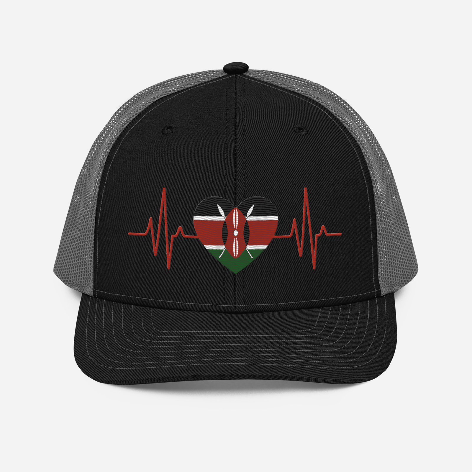Kenyan Heart Beat Trucker Cap - Image 8