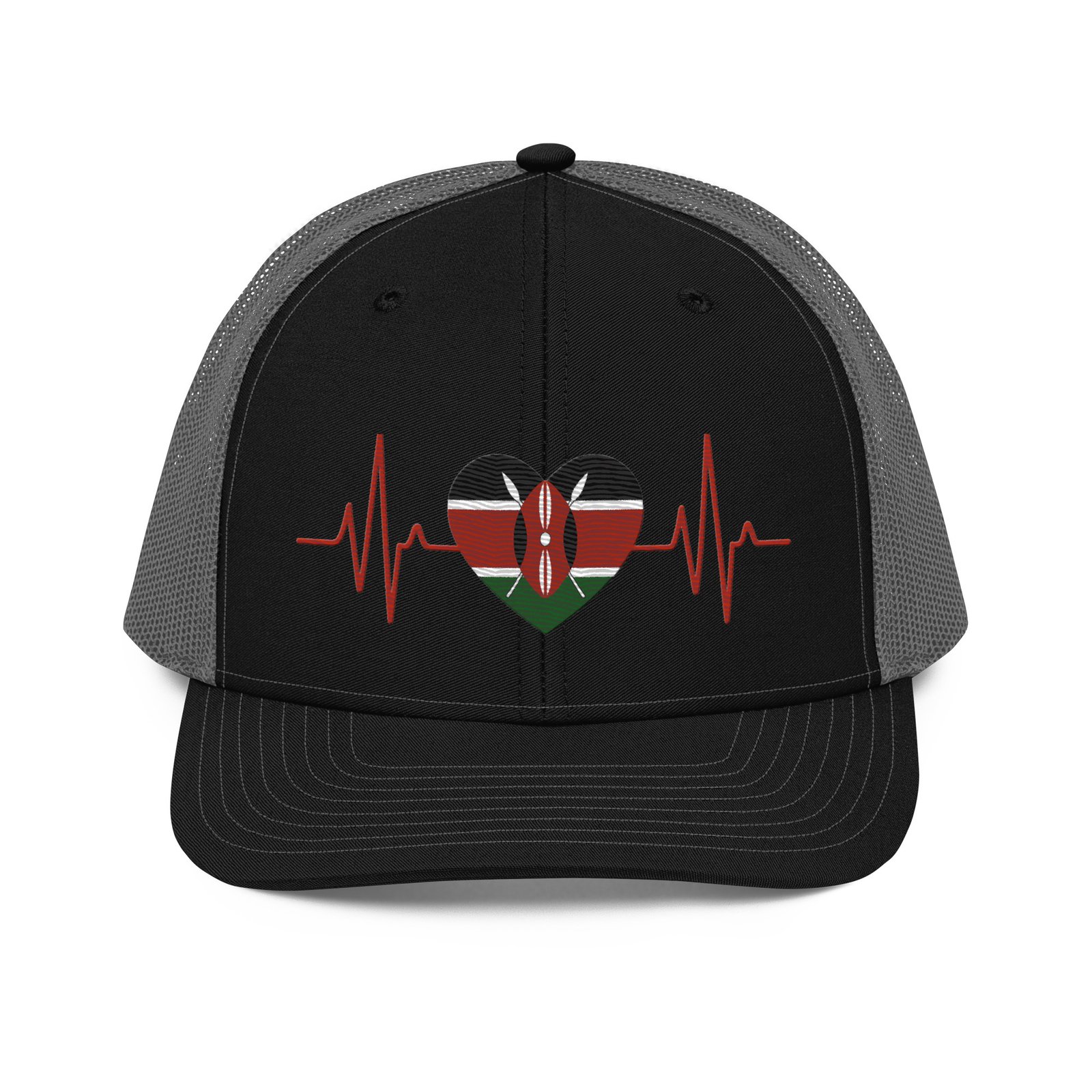 Kenyan Heart Beat Trucker Cap - Image 9