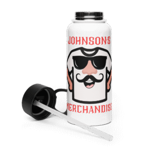 Johnson's Merchandise water Bottle (White)