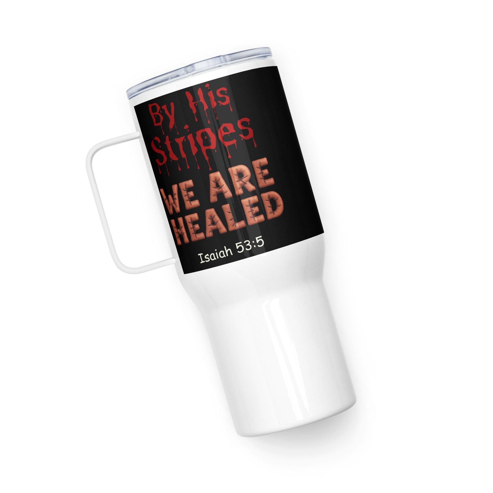 Johnson's Merchandise Travel mug with a handle - Image 3