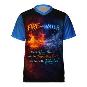 Fire and Water unisex sports jersey
