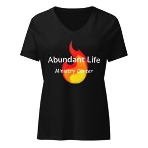 Abundant Life (black) Women’s relaxed v-neck t-shirt